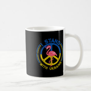 Taza De Café Flamenco Ucrania Me Mantengo Con Ucrania Bandera A