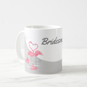 Taza De Café Flamingo Amor Gran Luna Muñecas
