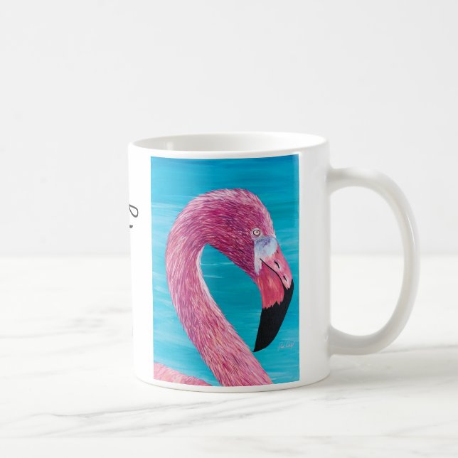 Taza De Café Flamingo Brooklyn Painting Mug de Just Dahl (Derecha)
