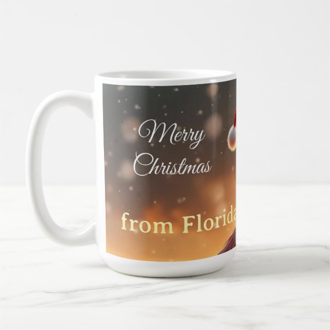 Taza De Café Flamingo Christmas (Izquierda)