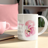 Flamingo De Color Rosa Exótico Moderno Con Cita