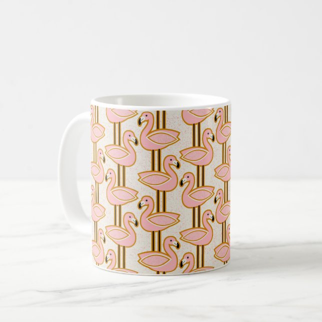 Taza De Café Flamingo de mediados del siglo (Anverso izquierdo)