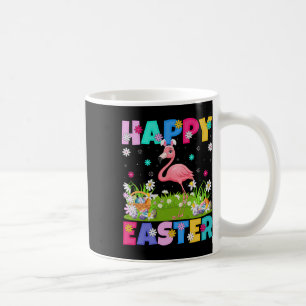 Taza De Café Flamingo Happy Easter Egt Hunt Bunny Ear Flamingo