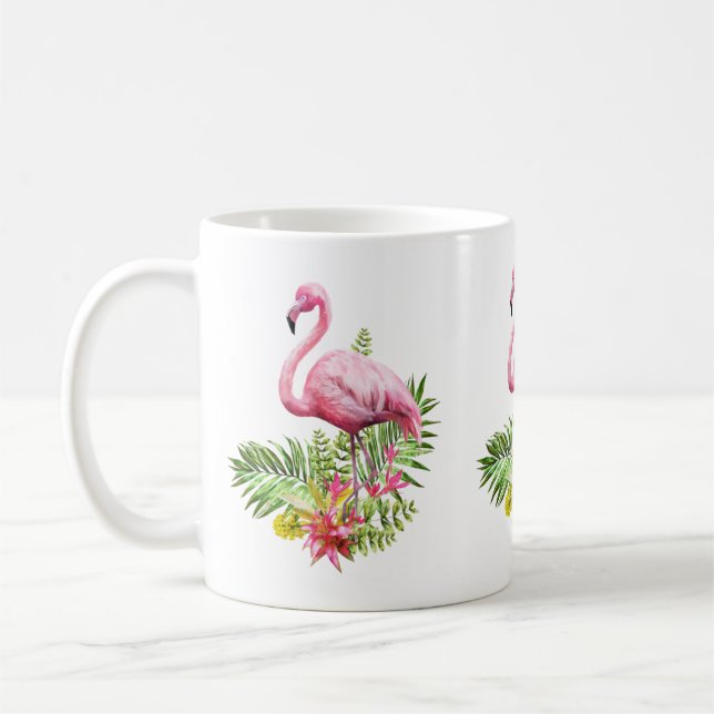 Taza De Café Flamingo Mug, Flamingo Coffee Mug, Flamingo Rosa (Izquierda)