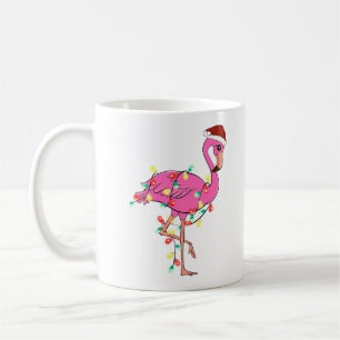 Taza De Café Flamingo Navidades graciosos