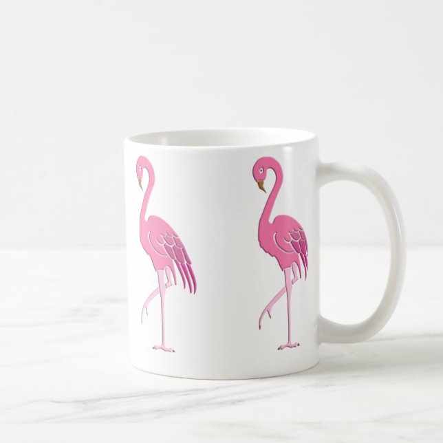 Taza De Café Flamingo rosa bonito (Derecha)
