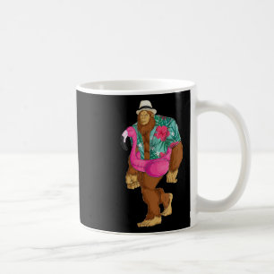 Taza De Café Flamingo rosa de pie sasquatch Aloha Beach Hawaii