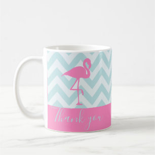 Taza De Café Flamingo Rosa Moderno, Gracias