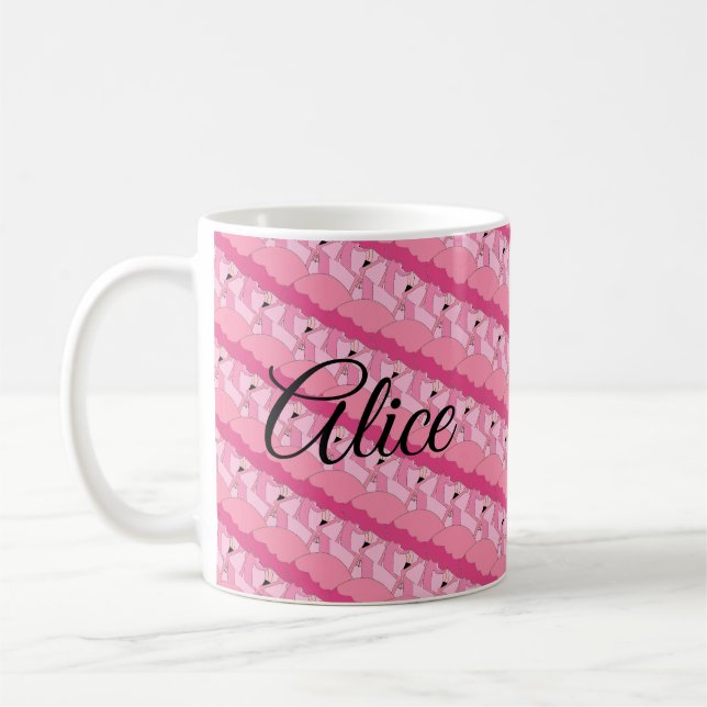 Taza de café Flamingo Rosa Tropical (Izquierda)