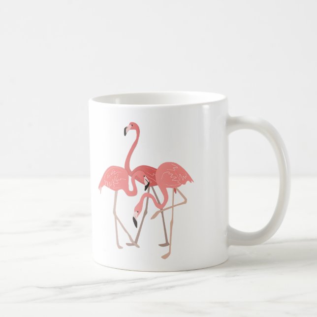 Taza De Café Flamingo Trio (Derecha)