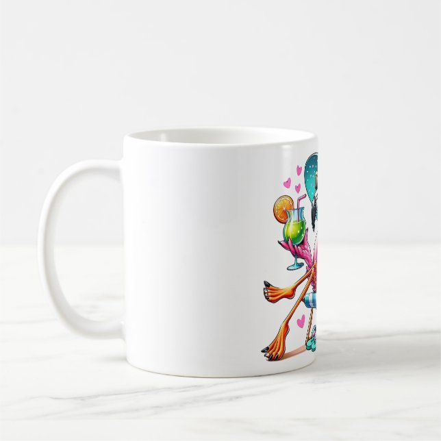 Taza De Café Flamingo verano fresco (Izquierda)