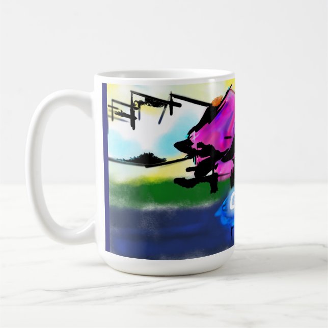 Taza De Café Flamingos Fly dream (Izquierda)