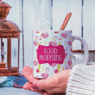 Taza De Café Flamingos Tropical Mug