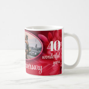 Taza De Café Flamoroso aniversario de personalizado