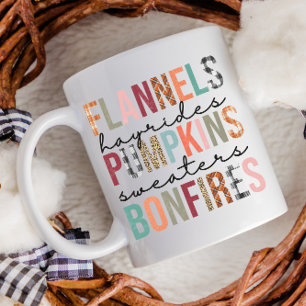 Taza De Café Flandes Hayrides Pumpkins Incendios Fundido Fun Fa