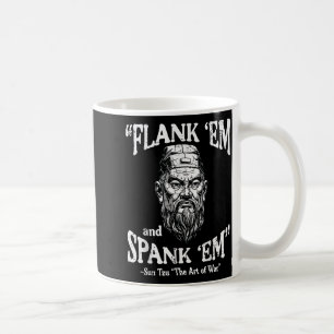 Taza De Café Flanquealos Castígalos Sun Tzu Dicho Divertido Mem