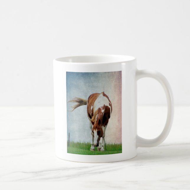 Taza De Café Flashy Paint Horse Mare (Derecha)