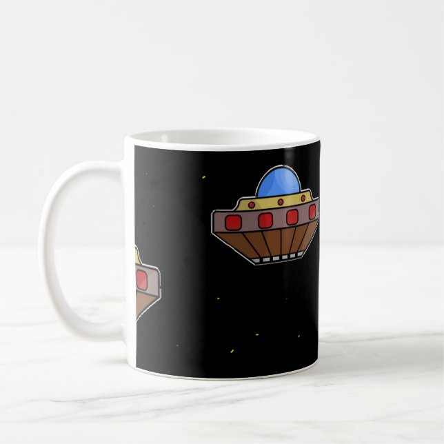 Taza De Café Flaufo en negro espacial (Izquierda)