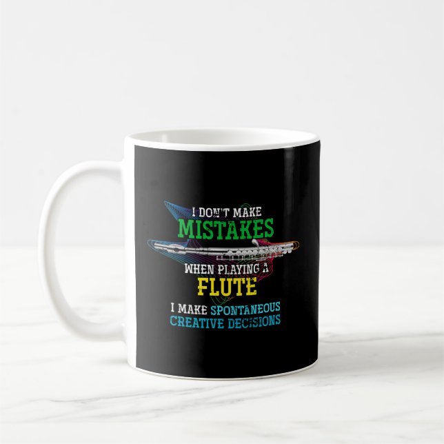 Taza De Café Flauta flautista musical flautista (Izquierda)