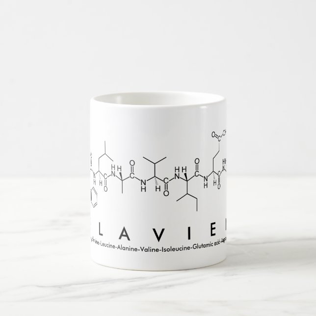 Taza De Café Flavien peptide nombre mug (Centro)