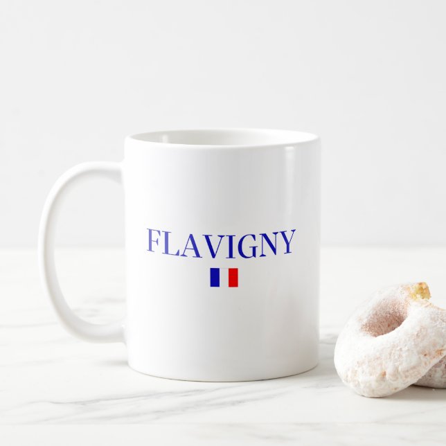 Taza De Café FLAVIGNY Francia (Con donut)