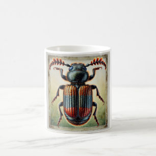 Taza De Café Flea Beetle Dorsal View 210824IREF228 - Watercolor