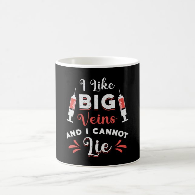 Taza De Café Flebotomía Me Gusta La Enfermería De Venas Grandes (Centro)