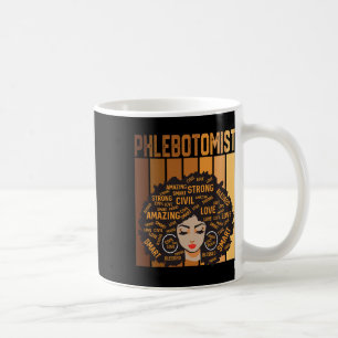 Taza De Café Flebotomista Afroamericana Americana Mujeres Negra