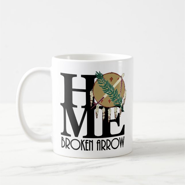 Taza De Café Flecha rota en casa 11oz (Izquierda)