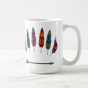 Taza De Café flecha y plumas