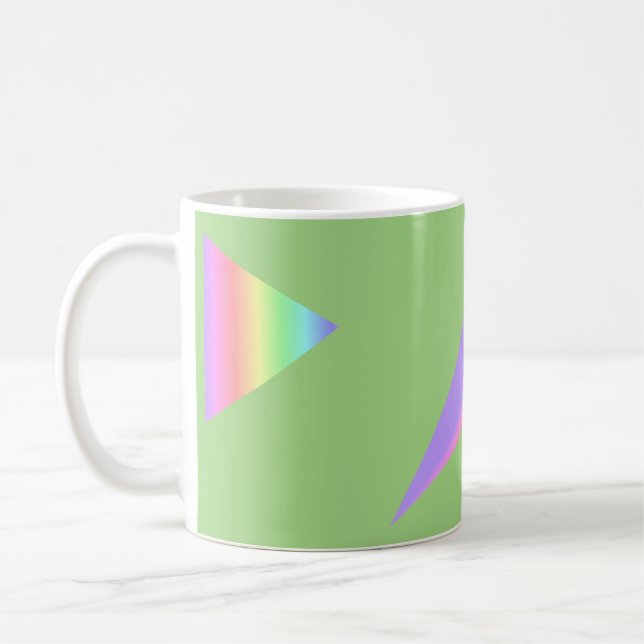 Taza De Café Flechas de Arcoíris Estilo #2 (Izquierda)