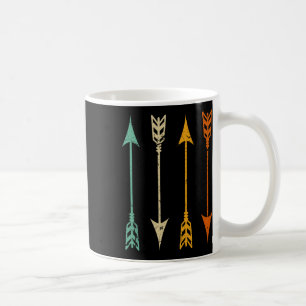 Taza De Café Flechas de arcos vintage para el retro de la caza 
