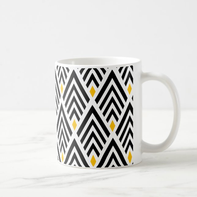 Taza De Café Flechas de Art Déco de los años 1920 (Derecha)
