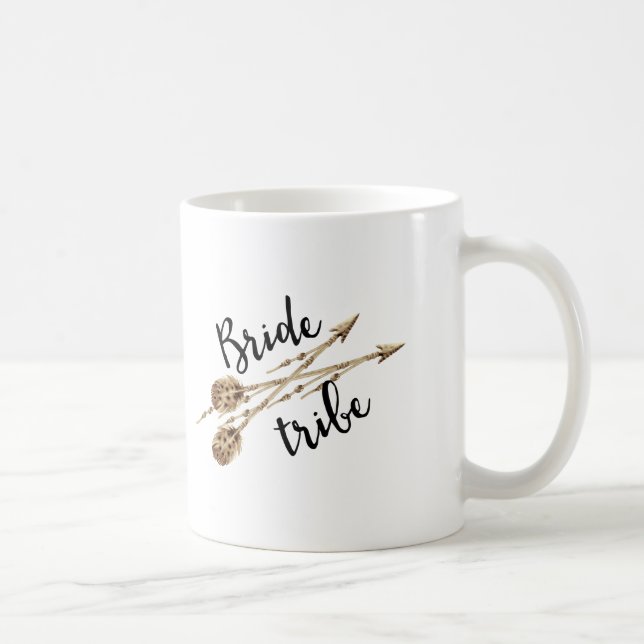 Taza De Café Flechas de Boho de la tribu de novias (Derecha)