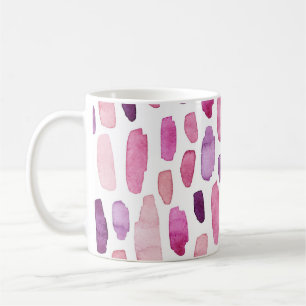 Taza De Café Flechas de color de agua: rosa, púrpura.