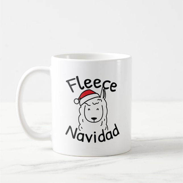 Taza De Café Fleece Navidad (Izquierda)