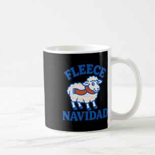 Taza De Café Fleece Navidad Funny Sheep Pun Navidad vacaciones 
