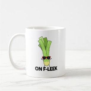 Taza De Café Fleek Funny Veggie Leek Pun