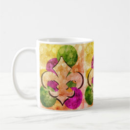 Taza De Café Fleur-de-Lis | Colorido café Mug
