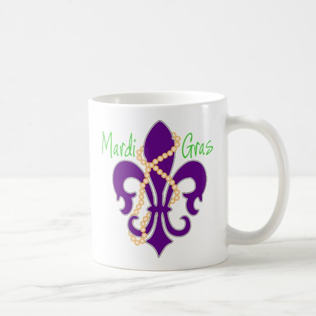 Taza De Café Fleur De Lis con cuentas (Derecha)