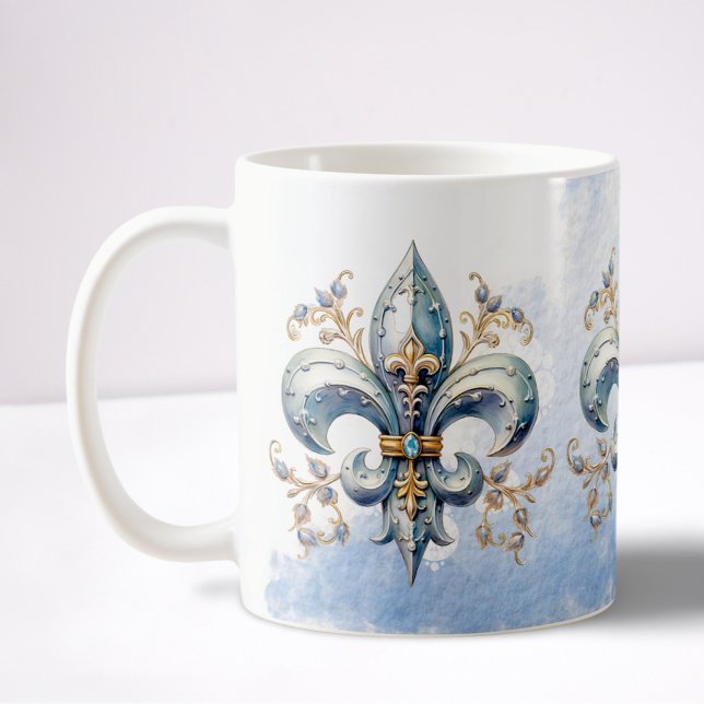 Taza De Café Fleur de Lys (Subido por el creador)