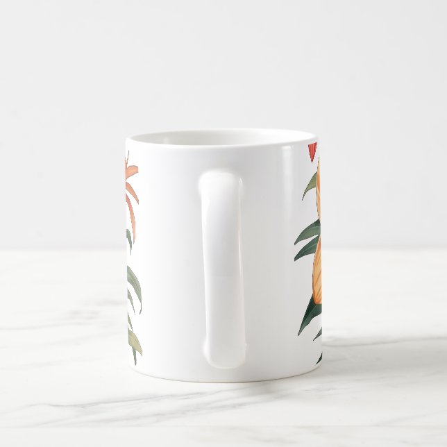 Taza De Café Fleurs Exotiques – Bouquet Tropical Mug (Mango)