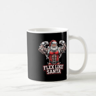 Taza De Café Flex Como Santa Claus Navidades De Construcción De