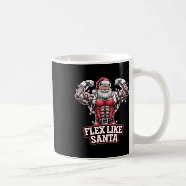Taza De Café Flex Como Santa Claus Navidades De Construcción De (Derecha)