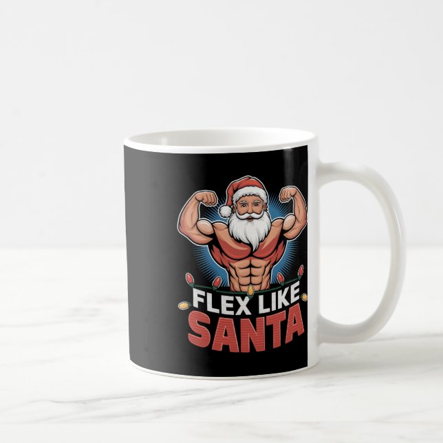 Taza De Café Flex Como Santa Claus Navidades De Construcción De (Derecha)