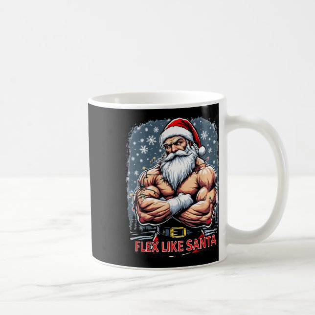 Taza De Café Flex Como Santa Claus Navidades De Construcción De (Derecha)