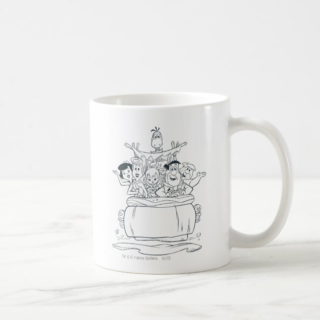 Taza De Café Flintstones Families1 (Derecha)