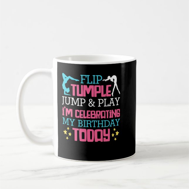 Taza De Café Flip Tumble Jump & Play Birthday Gymnastics Gymnas (Izquierda)