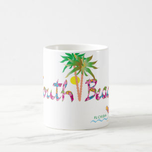 Taza De Café Flips-flopes del sur de Miami de la playa II