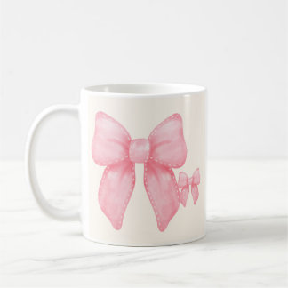 Taza De Café Flirtaticias Sips: Coquette Bow Coffee Mug